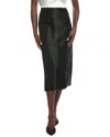Lafayette 148 New York Silk Maxi Pencil Skirt In Black