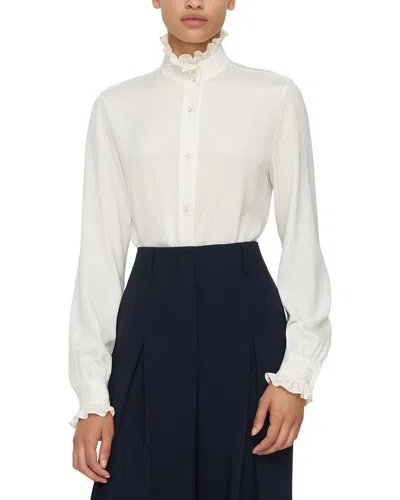Lafayette 148 New York Silk-blend Blouse