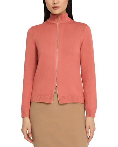 Lafayette 148 New York Plus Fitted Silk-blend Bomber Jacket In Pink