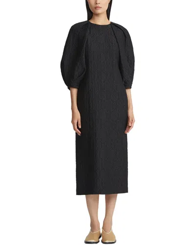 Lafayette 148 New York Silk-blend Dress In Black