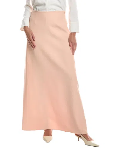 Lafayette 148 New York Silk-blend High Waisted Maxi Skirt In Pink