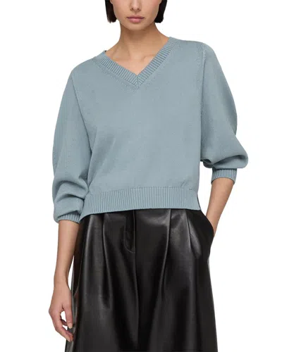 Lafayette 148 New York Silk-blend Sweater In Blue
