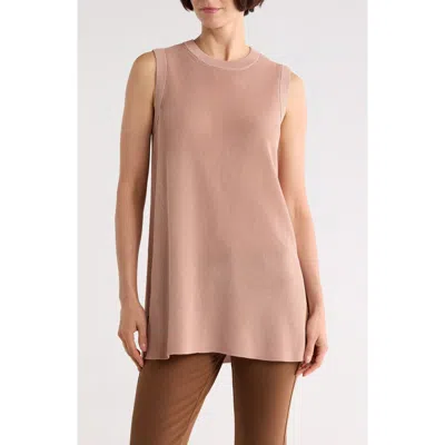 Lafayette 148 New York Sleeveless Knit Tunic In Pink
