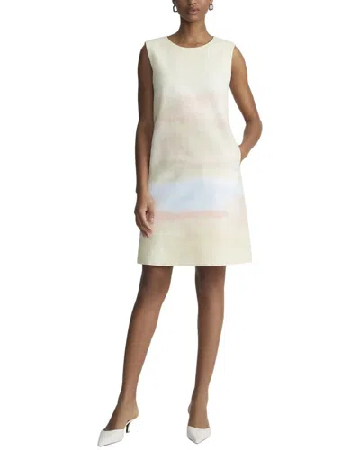 Lafayette 148 New York Sleeveless Shift Dress In Brown
