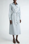 LAFAYETTE 148 LAFAYETTE 148 NEW YORK SONNY BELTED LONG SLEEVE MIDI SHIRTDRESS