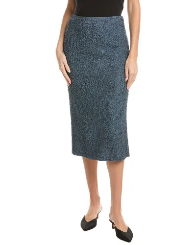 Lafayette 148 New York Soutache Pencil Skirt In Blue