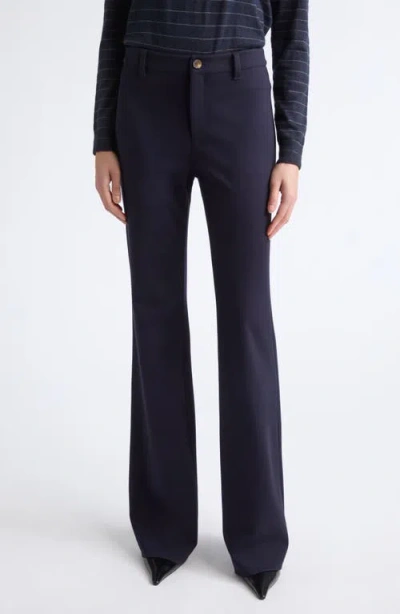 Lafayette 148 New York Spring Wide Leg Pants In Blue