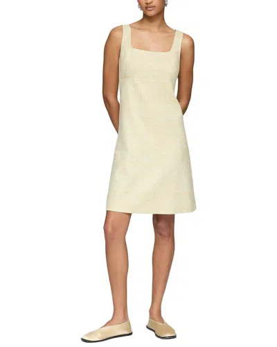 Lafayette 148 New York Square Neck A-line Dress In Neutral