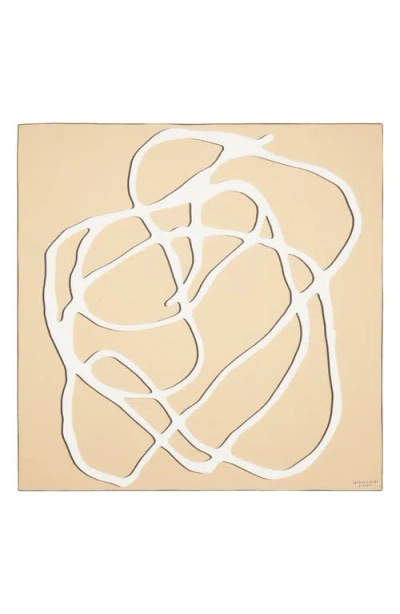 Lafayette 148 New York Square Wool & Silk Twill Scarf In Multi
