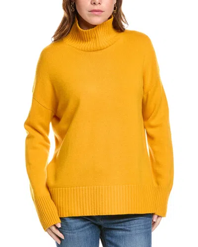 Lafayette 148 New York Stand Collar Cashmere Sweater In Metallic