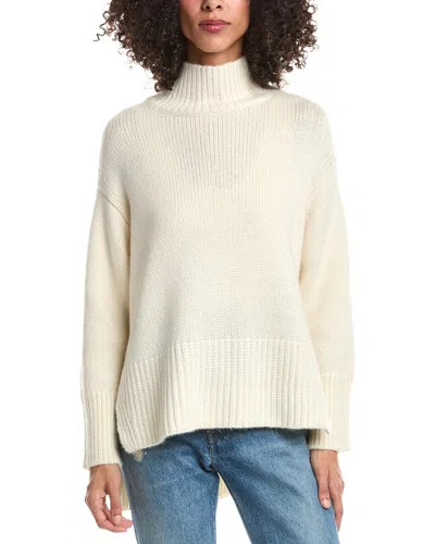 Lafayette 148 New York Stand Collar Drop Shoulder Cashmere & Silk-blend  Sweater In Multi