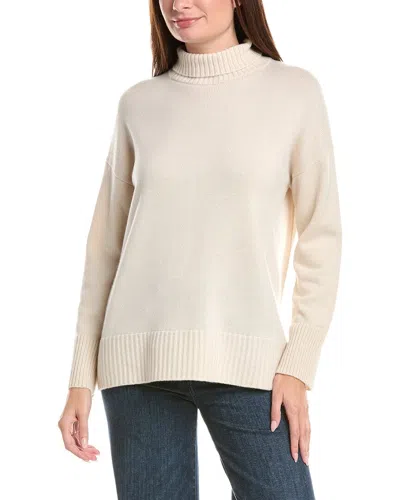 Lafayette 148 New York Stand-collar Cashmere Sweater In Neutral