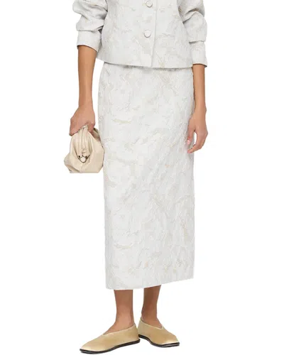 Lafayette 148 New York Straight Midi Skirt In Pmult-pearl Multi