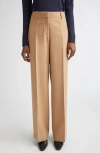 Lafayette 148 New York Sullivan Camel Hair Wide Leg Pants In Brown