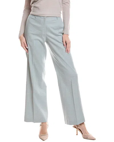 Lafayette 148 New York Sullivan Linen-blend Pant In Gray