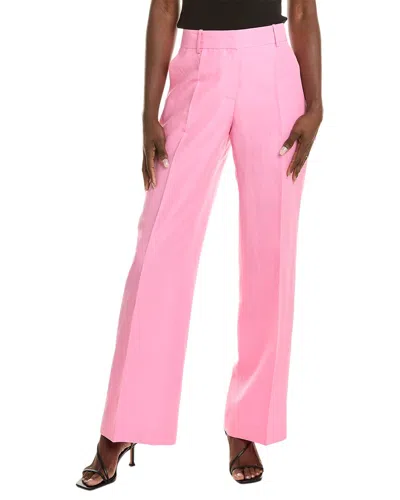 Lafayette 148 New York Sullivan Silk & Linen-blend Pant In Pink