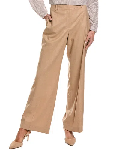 Lafayette 148 New York Sullivan Wool Pant In Brown