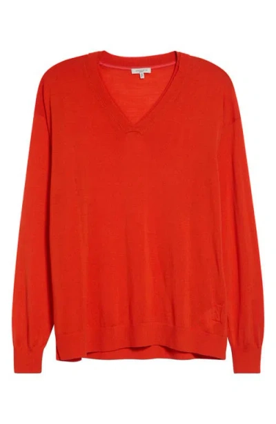 Lafayette 148 New York Superfine Merino Wool Sweater In Brown