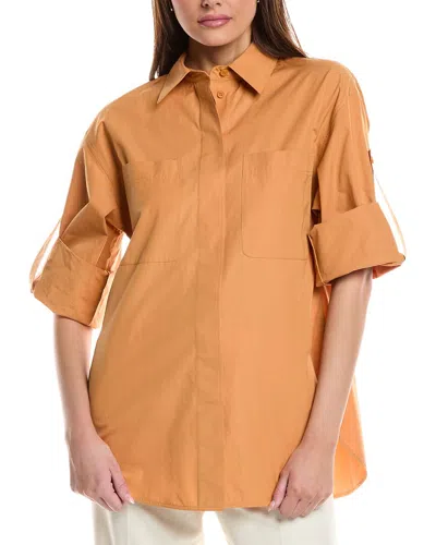 LAFAYETTE 148 LAFAYETTE 148 NEW YORK TAB SLEEVE PATCH POCKET SHIRT