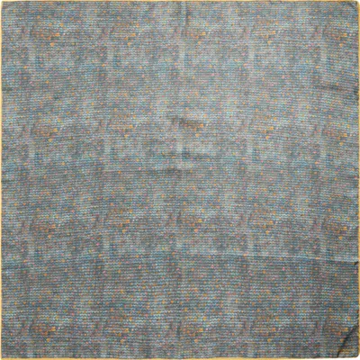 Lafayette 148 New York Textile Print Silk Twill Square Scarf In Gray