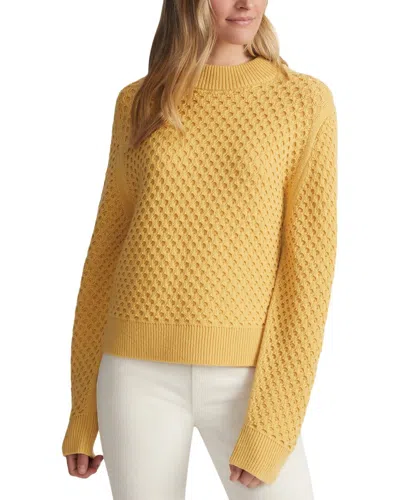 Lafayette 148 New York Textured Stitch Drop Shoulder Wool & Cashmere-blend  Sweater In Yellow