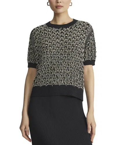 Lafayette 148 New York Textured Stitch Silk-blend Sweater