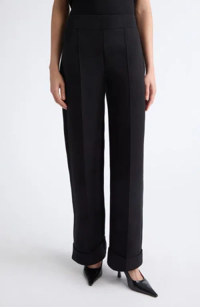 Lafayette 148 New York Thomas Straight Leg Pants In Black