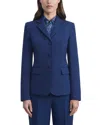 Lafayette 148 Plus-size Responsible Finesse Crepe Three Button Blazer