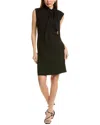 Lafayette 148 Harpson Finesse Crepe Sheath Dress In Black