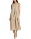 Lafayette 148 New York Tiered Linen Midi Dress