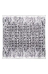 Lafayette 148 Trompe L'oeil Print Silk Twill Scarf In Gray
