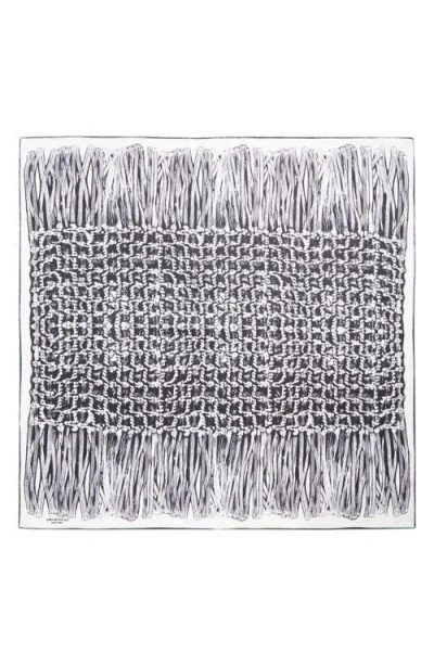 LAFAYETTE 148 LAFAYETTE 148 NEW YORK TROMPE L'OEIL PRINT SQUARE SILK TWILL SCARF