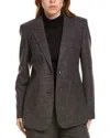 Lafayette 148 New York Two-button Wool & Linen-blend Blazer