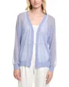 Lafayette 148 New York V-neck Button Front Wool-blend Cardigan