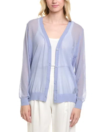LAFAYETTE 148 LAFAYETTE 148 NEW YORK V-NECK BUTTON FRONT WOOL-BLEND CARDIGAN