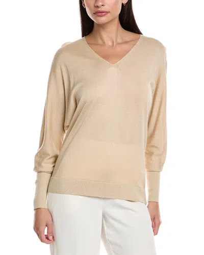 LAFAYETTE 148 LAFAYETTE 148 NEW YORK V-NECK DOLMAN WOOL & SILK-BLEND SWEATER