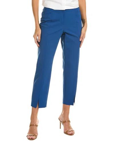 Lafayette 148 New York Waldorf Slim Ankle Pant In Blue
