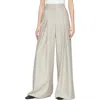 Lafayette 148 New York Warren Pleated High Waist Flecked Merino Wool & Tussah Silk Wide Leg Pants In Pencil Grey Multi