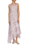 Lafayette 148 High-low Handkerchief Silk Crepon Maxi Dress