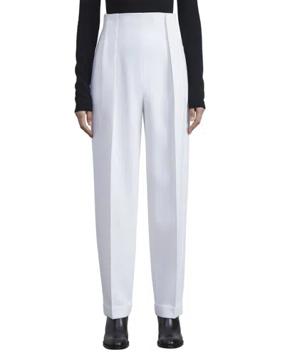 Lafayette 148 New York Waverly Wool-blend Pant In White