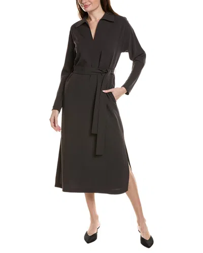 Lafayette 148 New York Wide Collar Dress In Gray