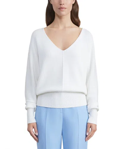 LAFAYETTE 148 LAFAYETTE 148 NEW YORK WIDE V NECK DOLMAN SILK-BLEND SWEATER