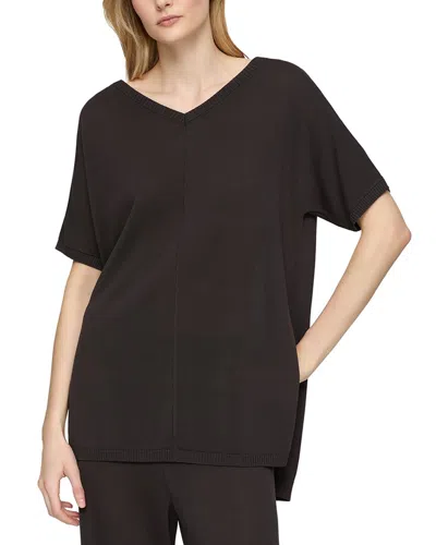 Lafayette 148 New York Wide V Neck Tunic In Brown