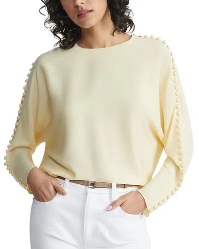Lafayette 148 New York Wing Sleeve Silk Blouse