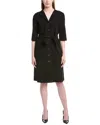 Lafayette 148 New York Wolfe Dress In Black