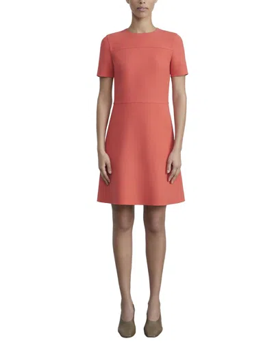 Lafayette 148 New York Wool & Silk-blend Dress In Orange