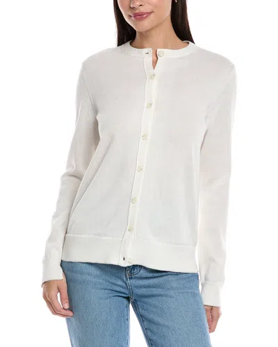 Lafayette 148 New York Wool-blend Cardigan In Neutral