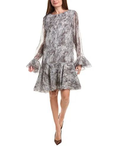 Lafayette 148 New York Wool-blend A-line Ruffle Dress In Multi