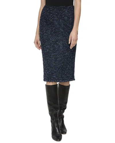 Lafayette 148 New York Wool-blend Skirt In Inkmu-ink Multi
