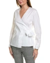 LAFAYETTE 148 LAFAYETTE 148 NEW YORK WRAP BLOUSE